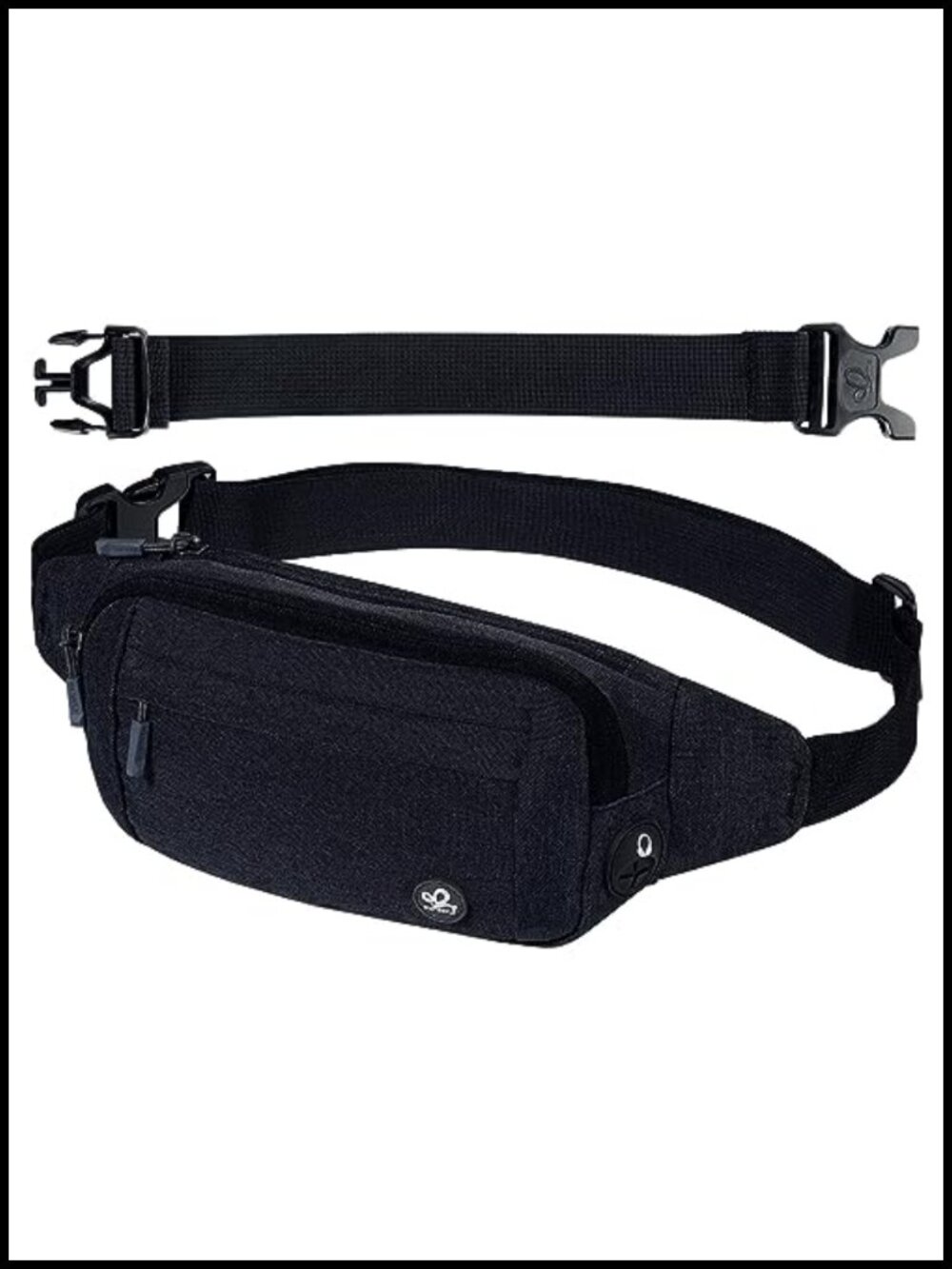 Water Resistant Nylon Fanny Pack Crossbody Adjustable Waist Bag Running